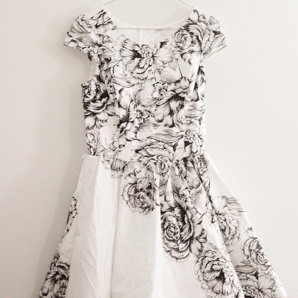 A-Line Floral Charlotte Russe Dress